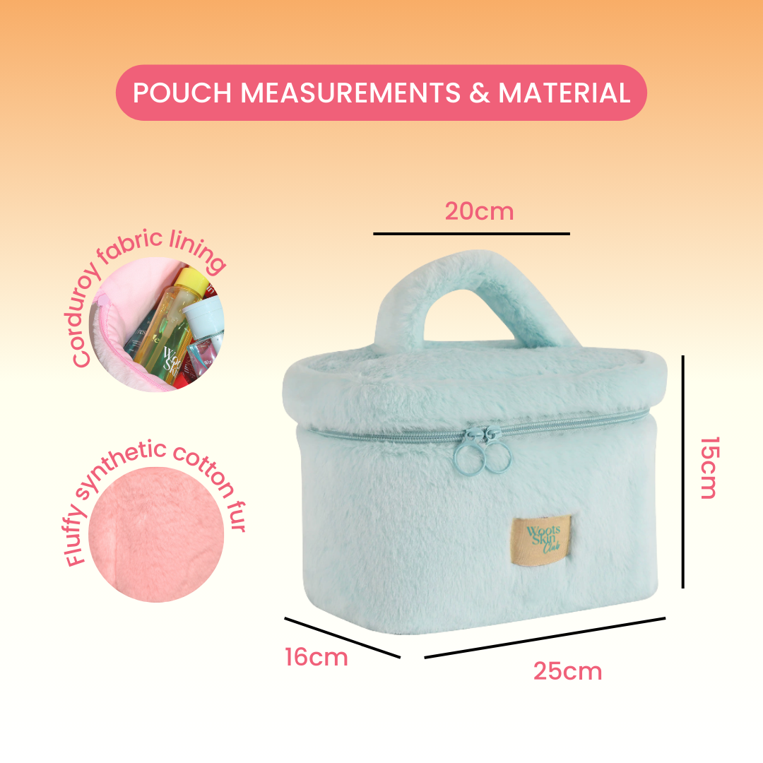 WOOTS SKIN CLUB BEAUTY POUCH - PINK