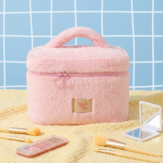 WOOTS SKIN CLUB BEAUTY POUCH - PINK