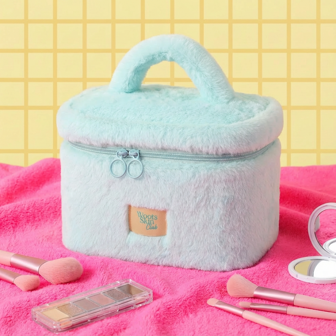 WOOTS SKIN CLUB BEAUTY POUCH - BLUE