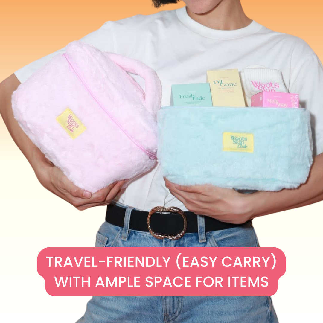 WOOTS SKIN CLUB BEAUTY POUCH - PINK